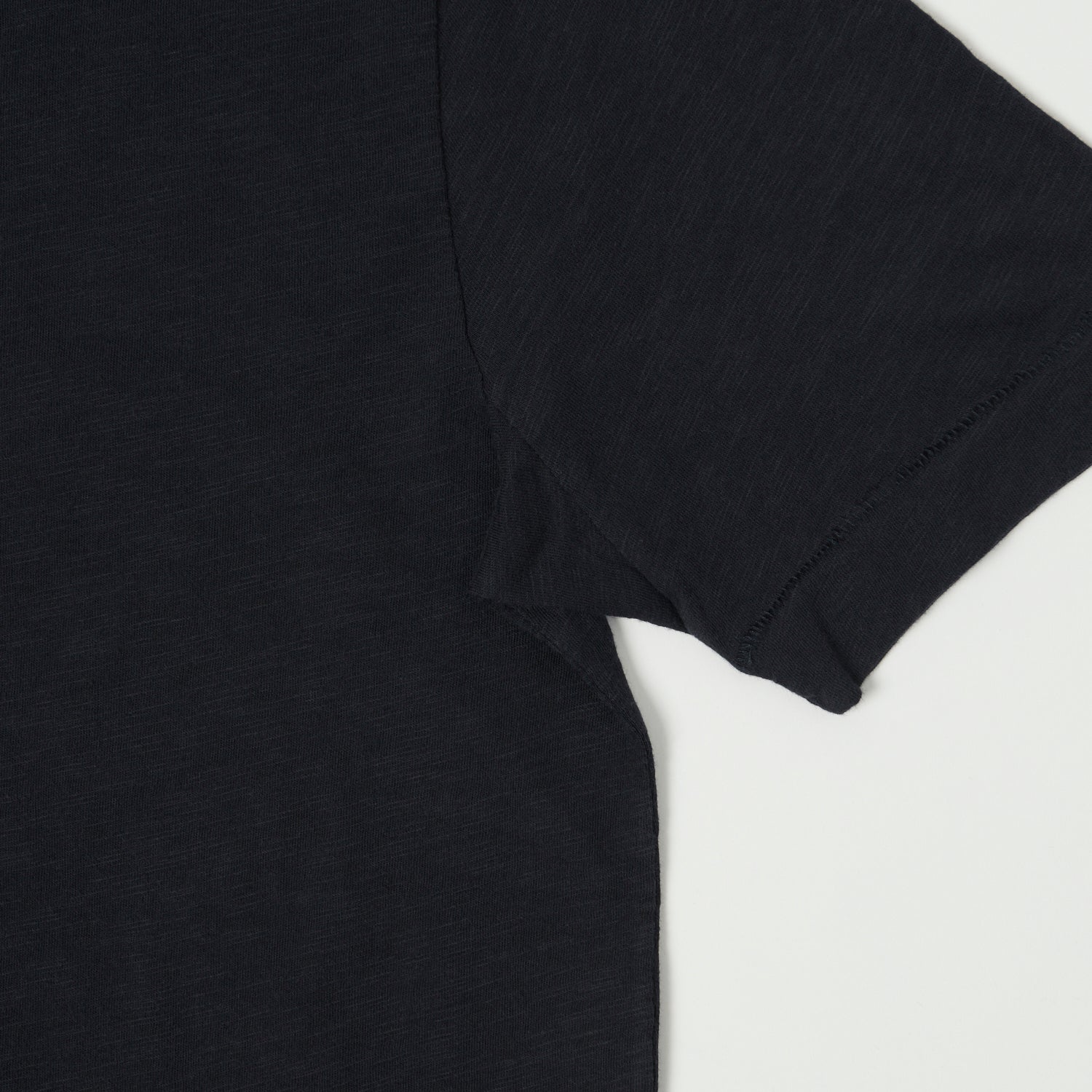 Merz b. Schwanen 'Good Basics' SCT04 Pima Slub Cotton Tee - Dark Navy
