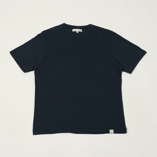 Merz b. Schwanen 'Good Basics' SCT04 Pima Slub Cotton T-Shirt - Deep Blue