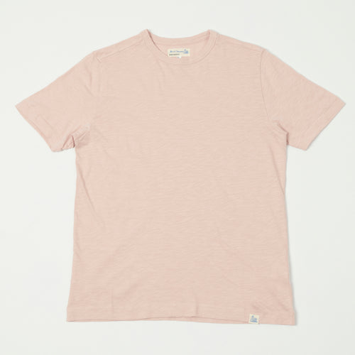 Merz b. Schwanen 'Good Basics' SCT04 Pima Slub Cotton Tee - Dusted Pink
