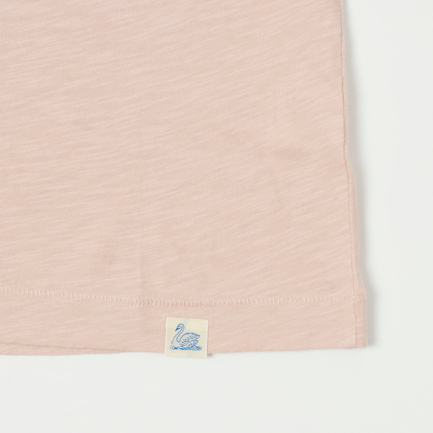 Merz b. Schwanen 'Good Basics' SCT04 Pima Slub Cotton Tee - Dusted Pink