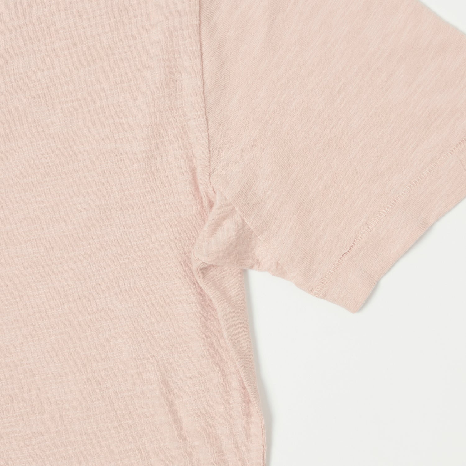 Merz b. Schwanen 'Good Basics' SCT04 Pima Slub Cotton Tee - Dusted Pink