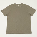 Merz b. Schwanen SCT04X Pima Slub Cotton Tee - Vintage Army