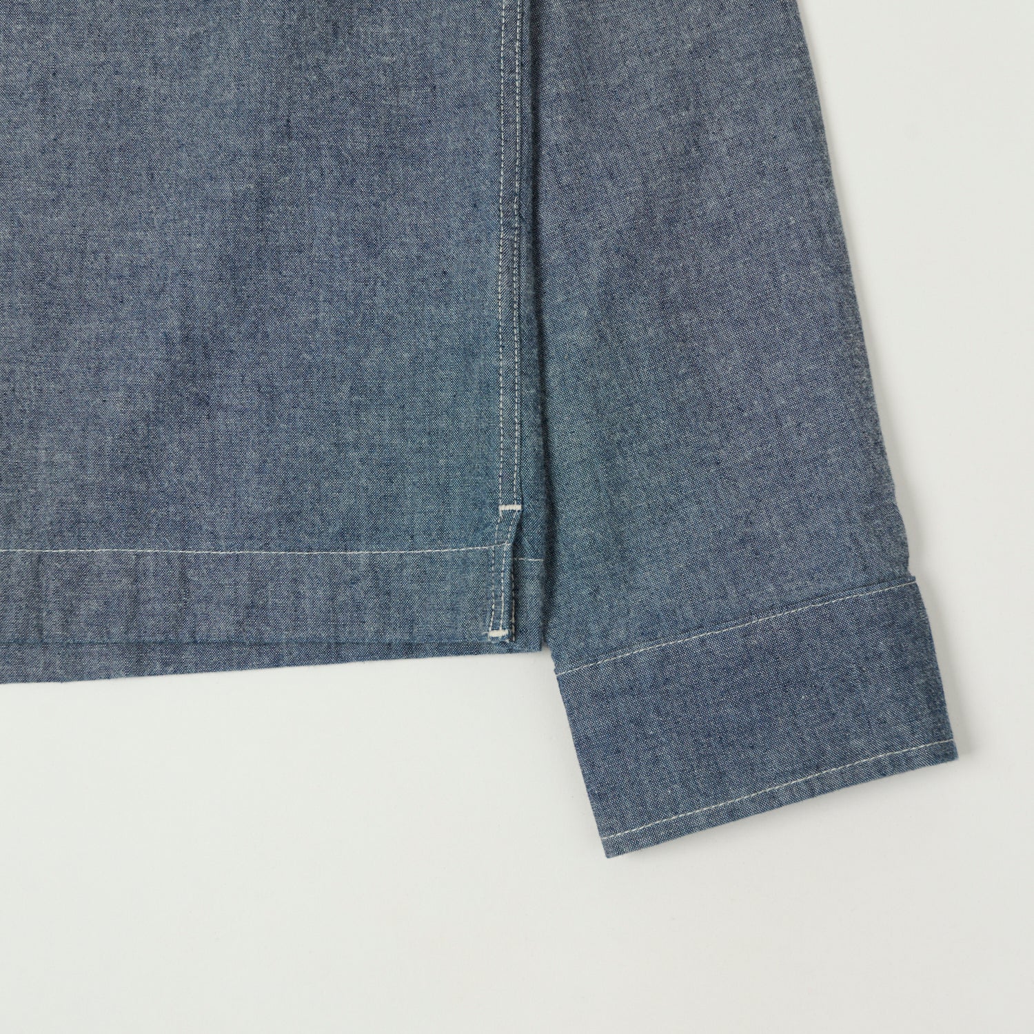 Merz b. Schwanen 'Good Basics' Classic Chambray Shirt - Denim Blue