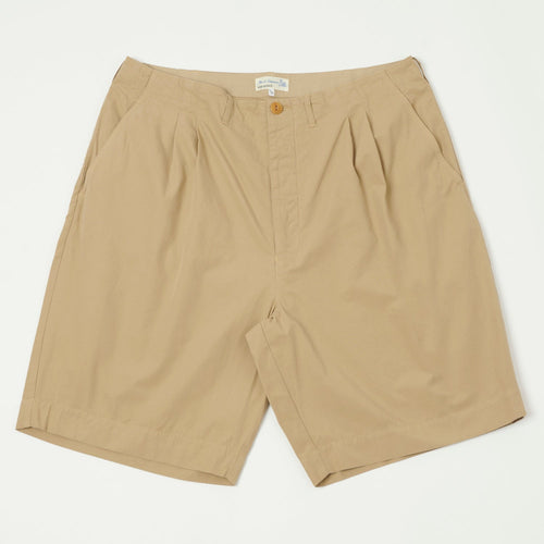 Merz b. Schwanen 'Good Basics' 5.1oz Poplin Shorts - Khaki
