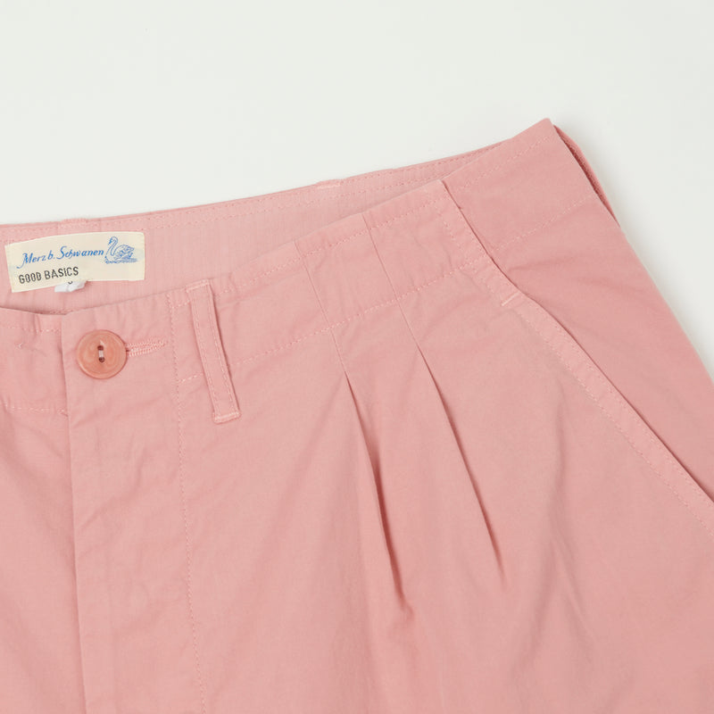 Merz b. Schwanen SHORTS01 5.1oz Poplin Shorts - Peach