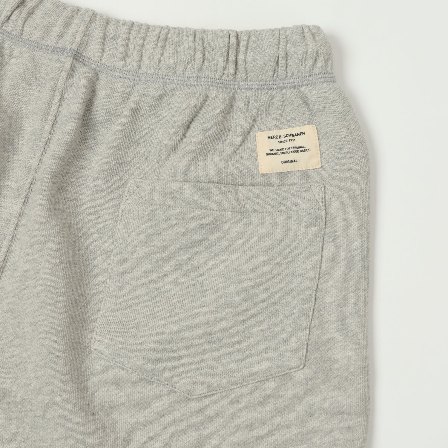 Merz b. Schwanen 'Good Basics' Organic Cotton Sweat Shorts - Grey Melange
