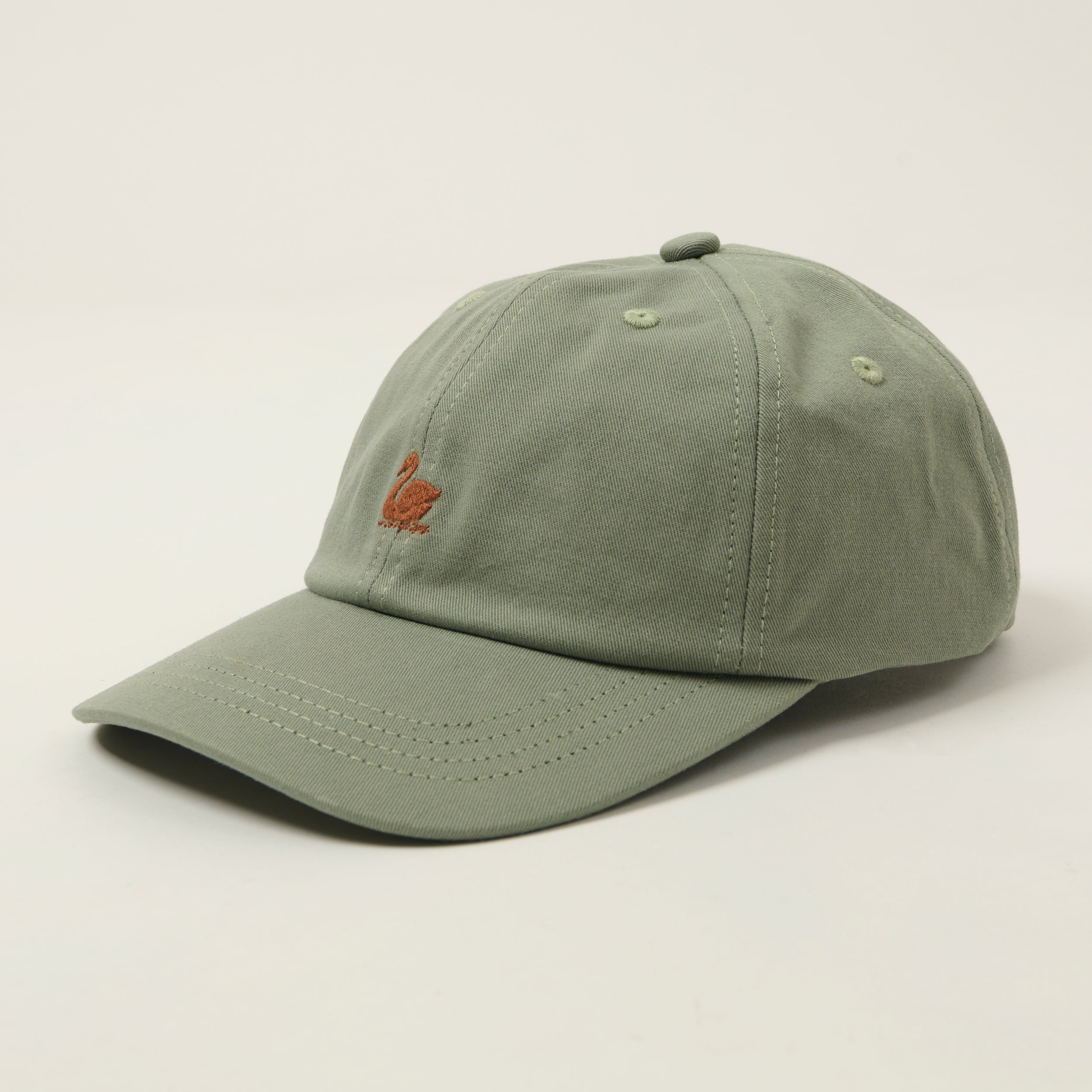 Merz b. Schwanen 'Good Basics' Swan Logo Cap - Light Army