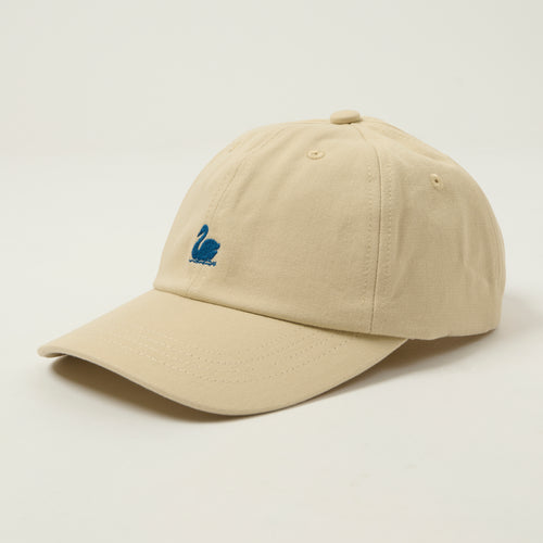 Merz b. Schwanen 'Good Basics' Swan Logo Cap - Light Khaki/Deep Blue