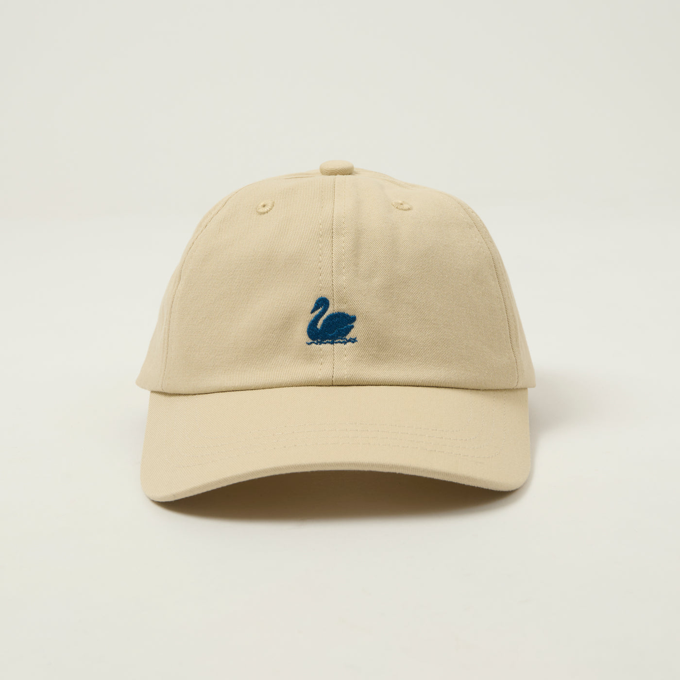 Merz b. Schwanen 'Good Basics' Swan Logo Cap - Light Khaki/Deep Blue