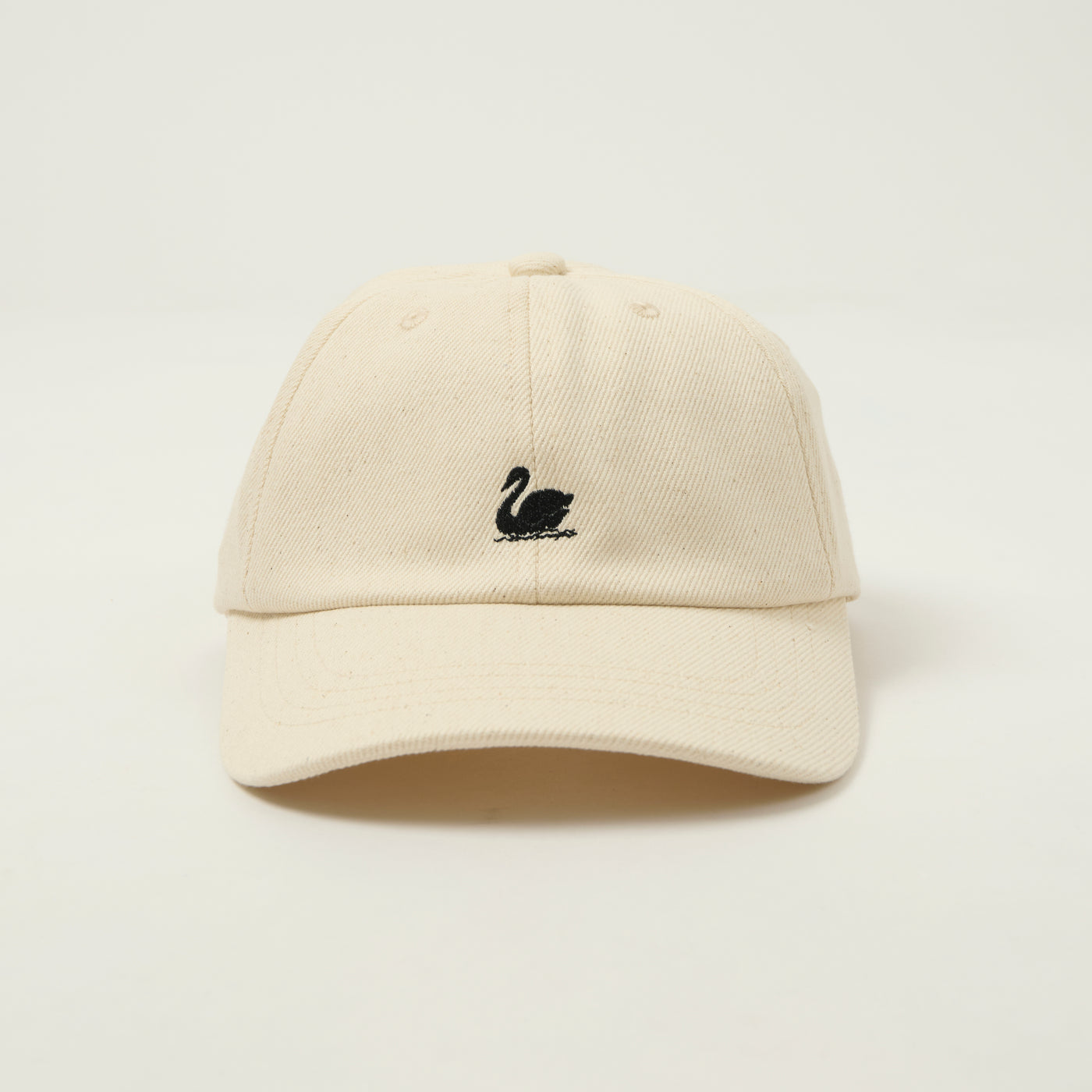 Merz b. Schwanen 'Good Basics' Swan Logo Cotton Twill Cap - Nature