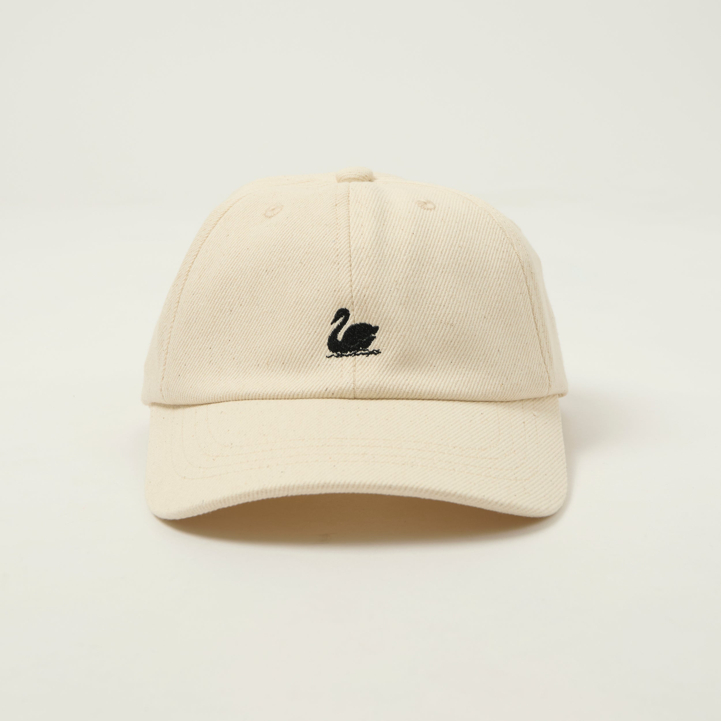 Merz b. Schwanen 'Good Basics' Swan Logo Cotton Twill Cap - Nature