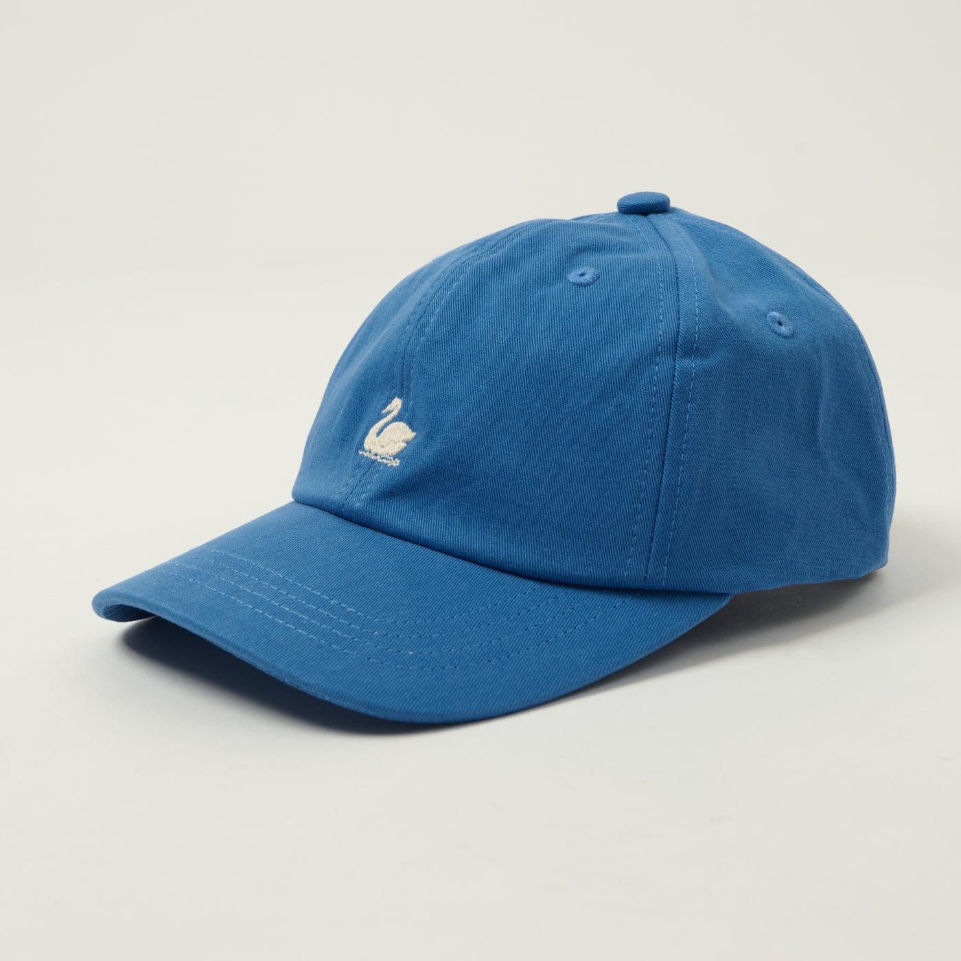 Merz b. Schwanen 'Good Basics' Swan Logo Cap - Washed Blue
