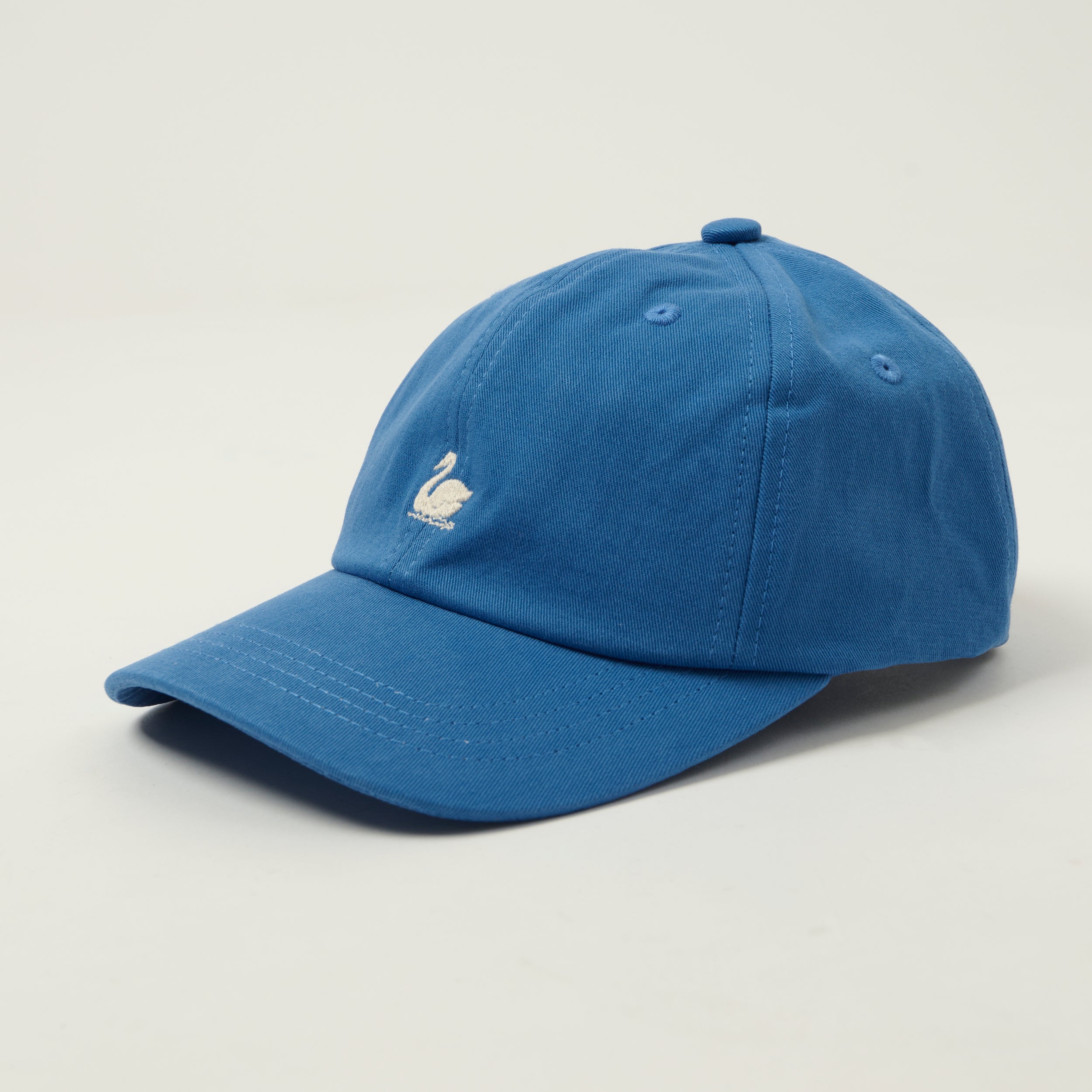 Merz b. Schwanen 'Good Basics' Swan Logo Cap - Washed Blue