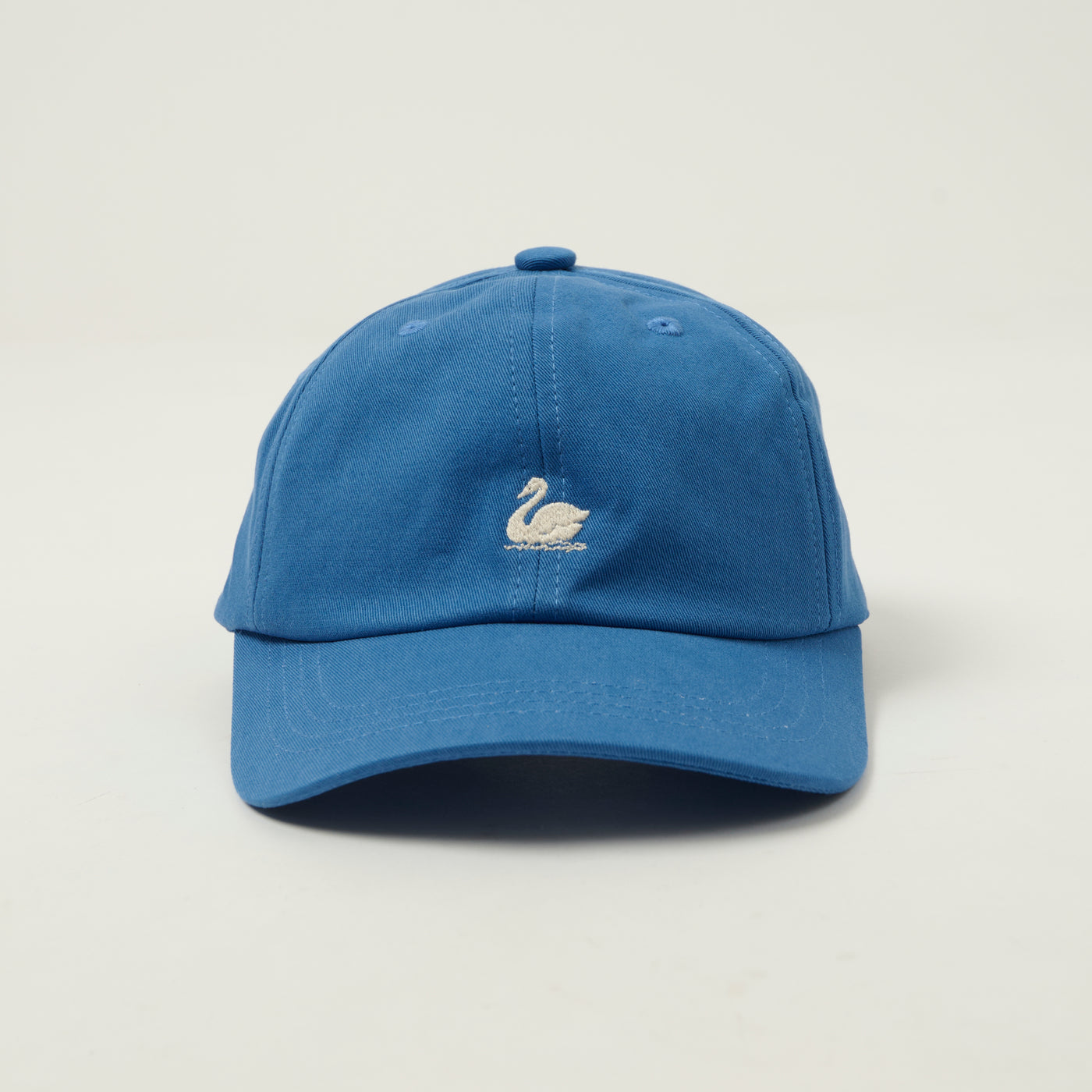 Merz b. Schwanen 'Good Basics' Swan Logo Cap - Washed Blue