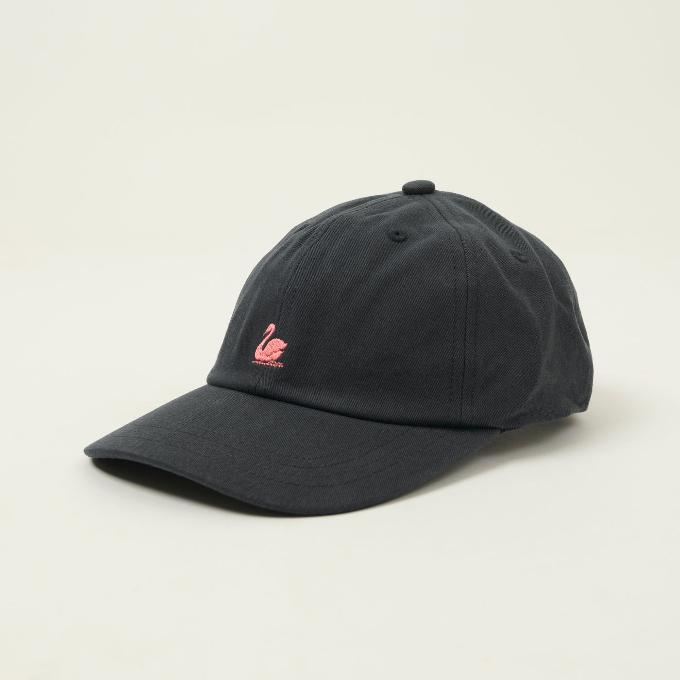 Merz b. Schwanen Swan Logo Cotton Twill Cap - Charcoal