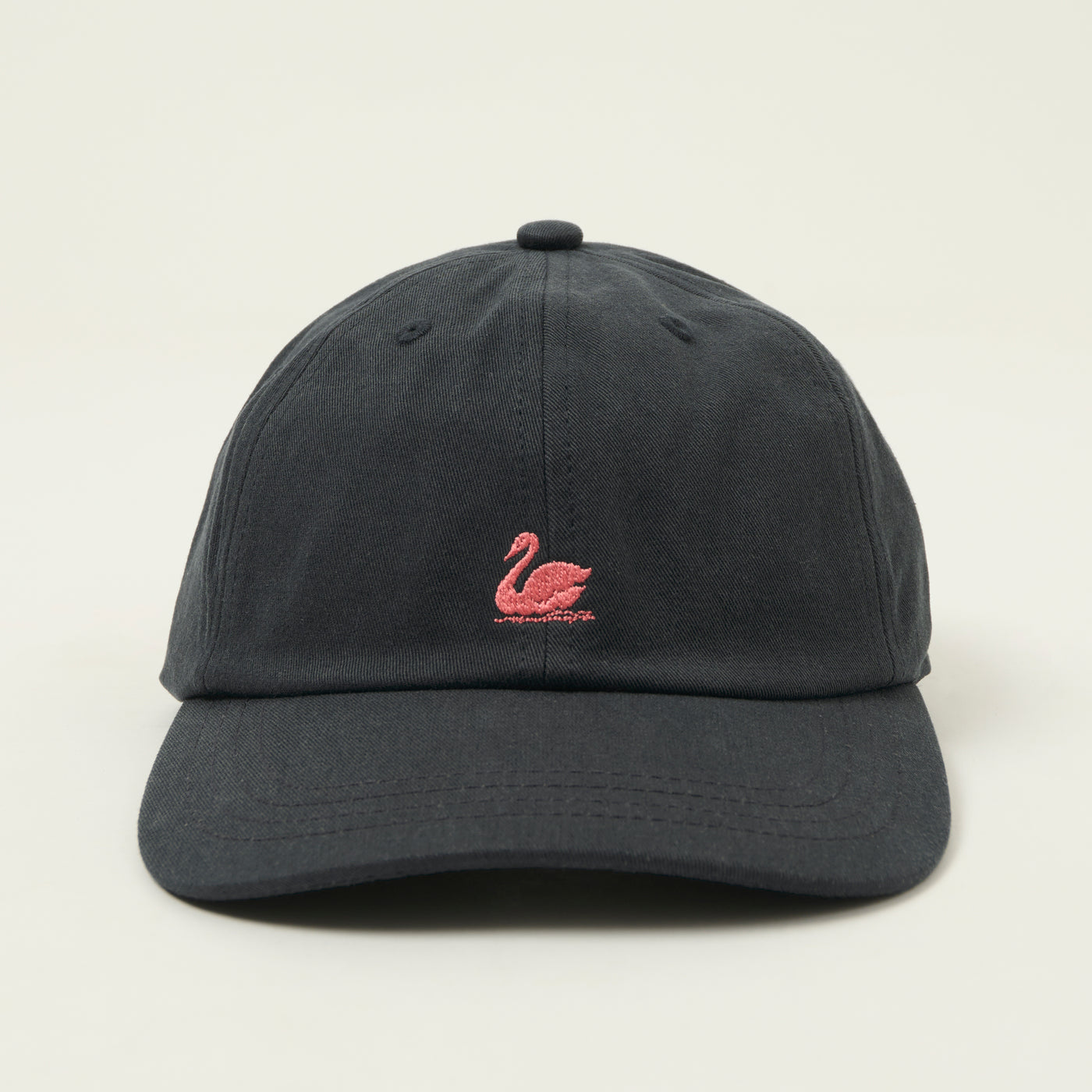 Merz b. Schwanen Swan Logo Cotton Twill Cap - Charcoal