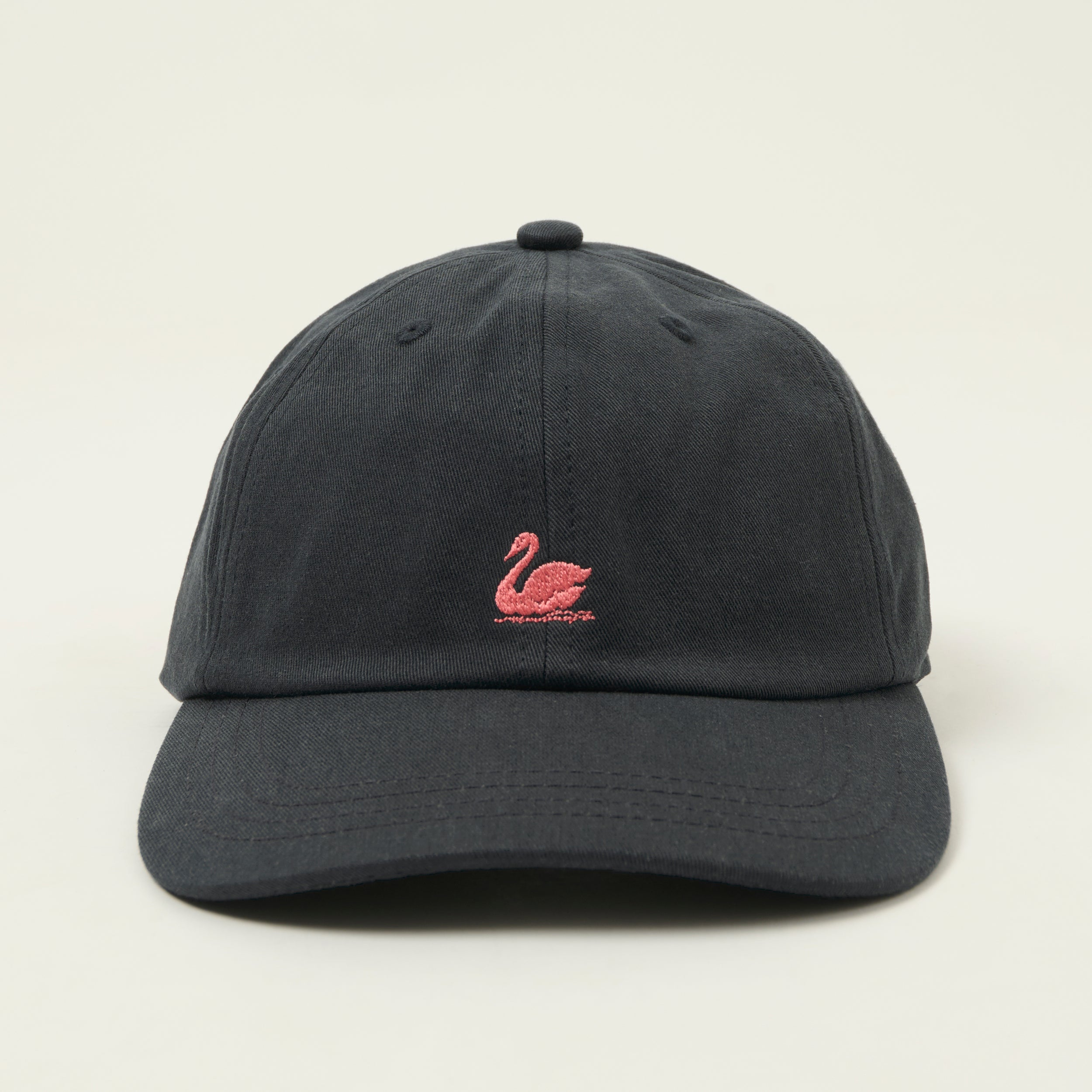 Merz b. Schwanen Swan Logo Cotton Twill Cap - Charcoal