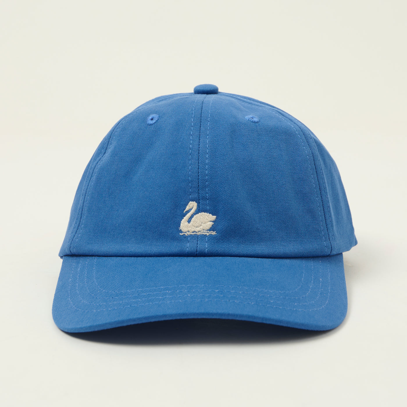 Merz b. Schwanen Swan Logo Cotton Twill Cap - Washed Blue