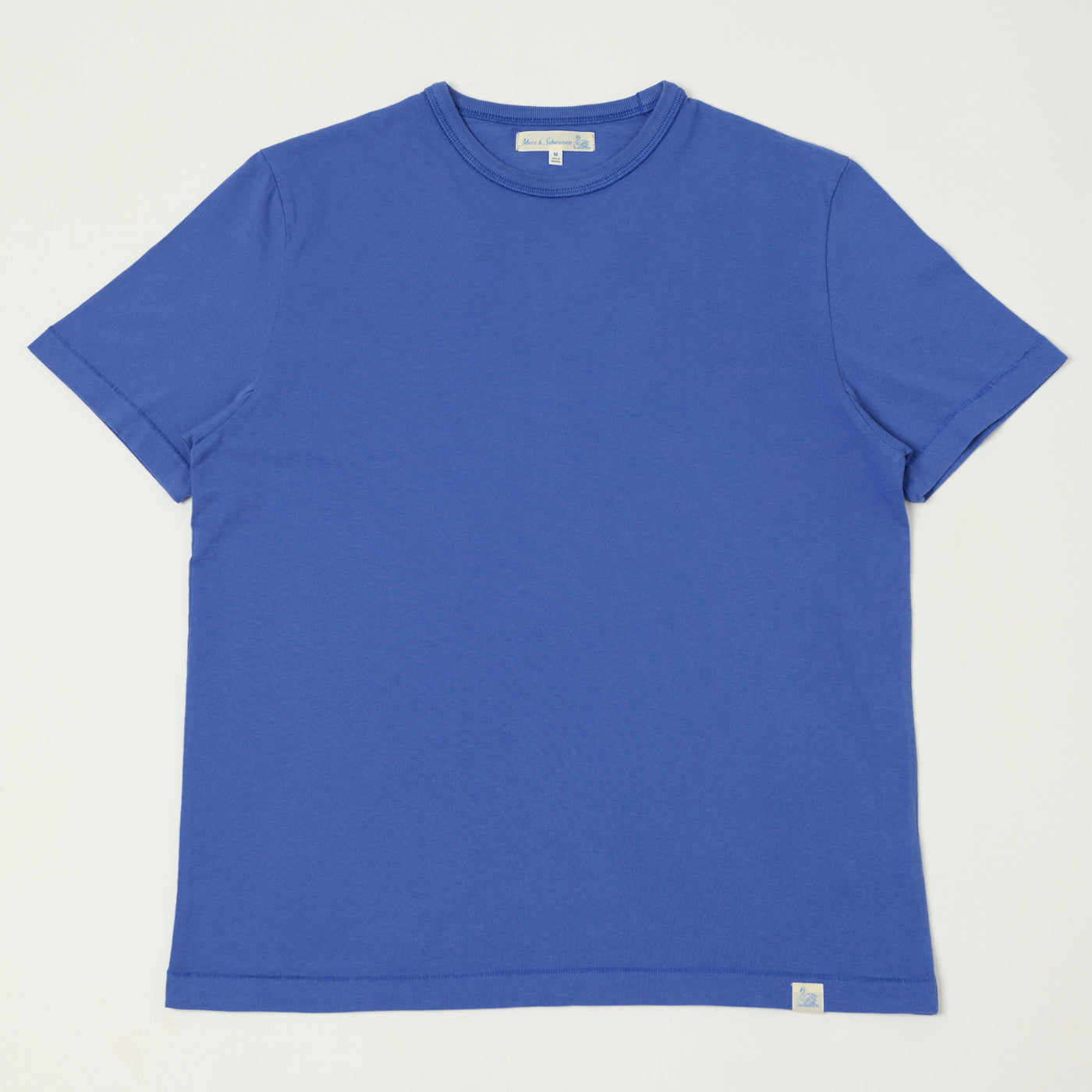 Merz b. Schwanen 'Good Basics' Organic Cotton T-Shirt - Vintage Blue