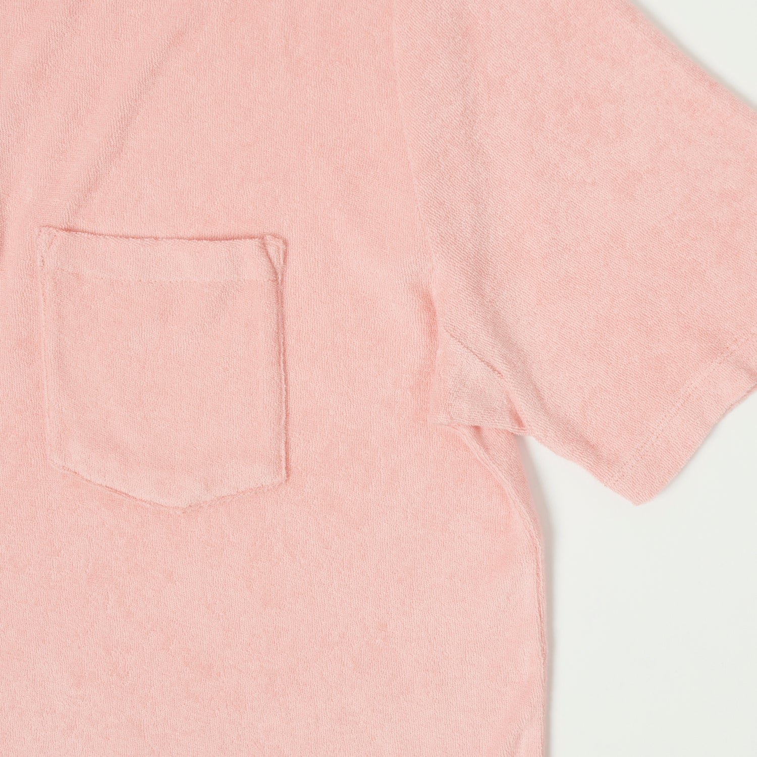 Merz b. Schwanen 'Good Basics' Plant Based Terry Polo Shirt - Peach