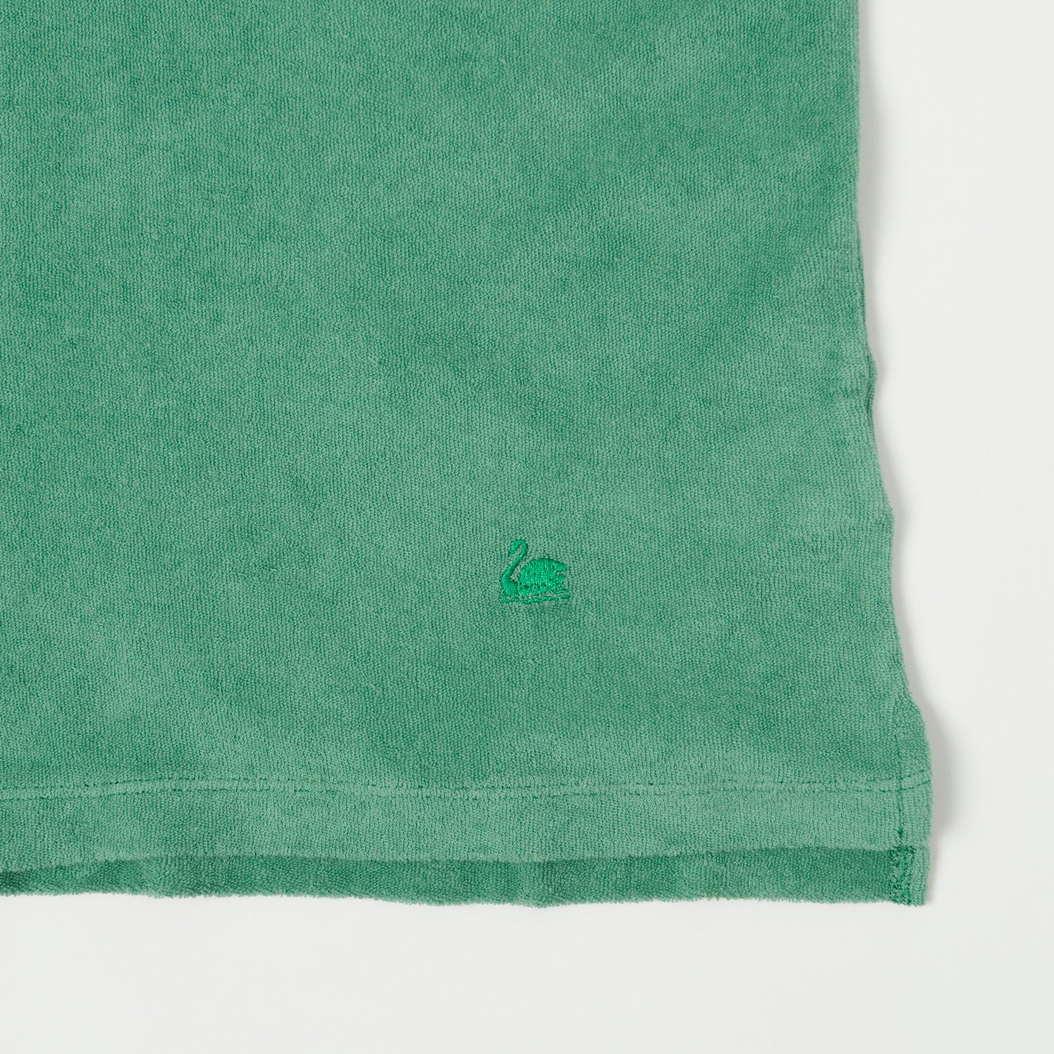 Merz b. Schwanen 'Good Basics' Plant Based Terry Polo Shirt - Grass