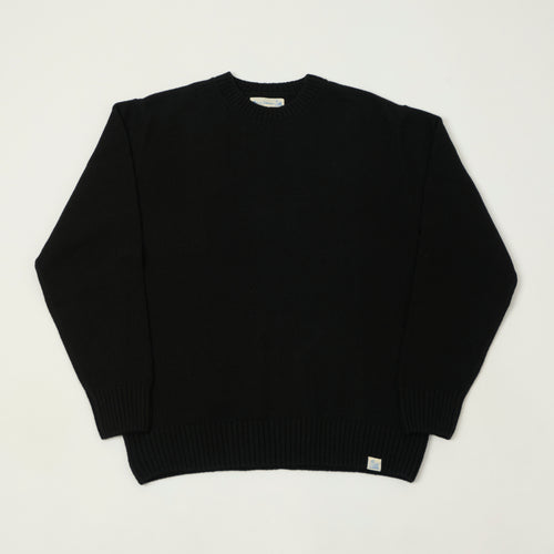 Merz b. Schwanen 'Good Basics' Wool Cashmere Knit Pullover - Deep Black