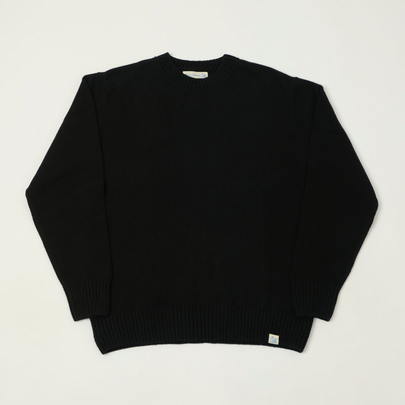 Merz b. Schwanen 'Good Basics' Cashmere Knit Pullover - Deep Black