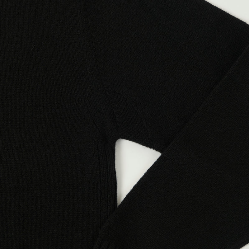 Merz b. Schwanen 'Good Basics' Cashmere Knit Pullover - Deep Black
