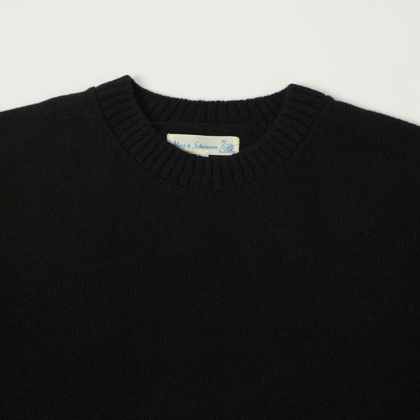 Merz b. Schwanen 'Good Basics' Cashmere Knit Pullover - Deep Black