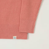 Merz b. Schwanen 'Good Basics' Wool Cashmere Ribbed Knit Pullover - Rosewood