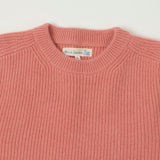Merz b. Schwanen 'Good Basics' Wool Cashmere Ribbed Knit Pullover - Rosewood