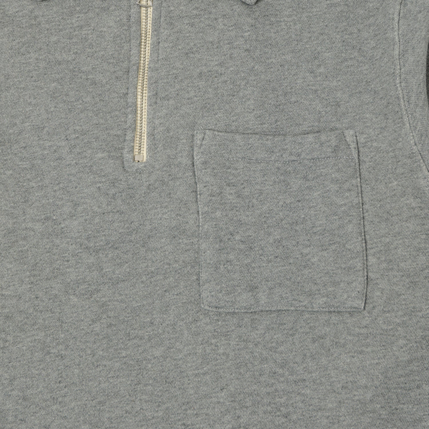 Merz b. Schwanen 'Good Basics' Quarter Zip Sweatshirt - Grey Melange