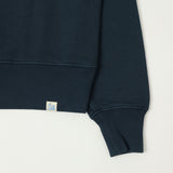Merz b. Schwanen ZIPC01 Collar Sweatshirt - Denim Blue