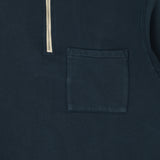 Merz b. Schwanen ZIPC01 Collar Sweatshirt - Denim Blue