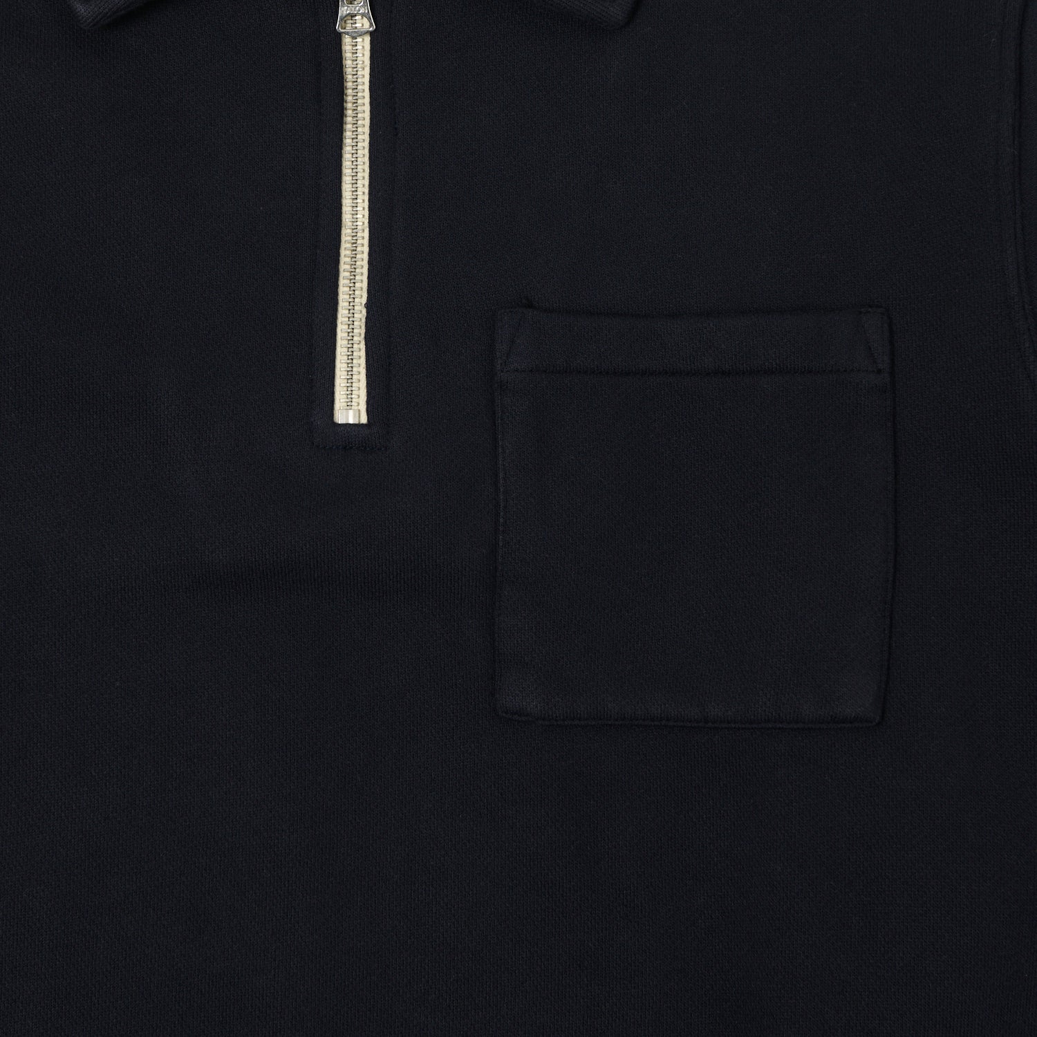 Merz b. Schwanen 'Good Basics' Quarter Zip Sweatshirt - Dark Navy