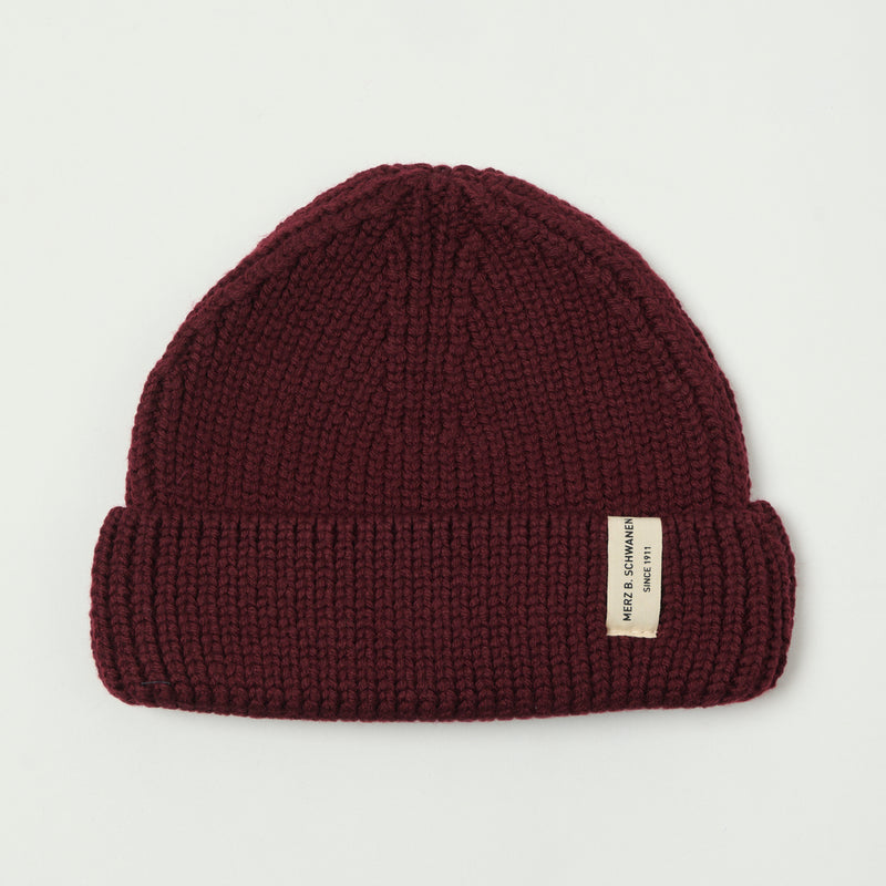 Merz b. Schwanen MWBN02 Good Basics Beanie - Burgundy