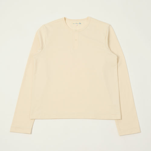 Merz b. Schwanen 'The Originals' 2M16LS Classic Cropped Long Sleeve Henley - Nature