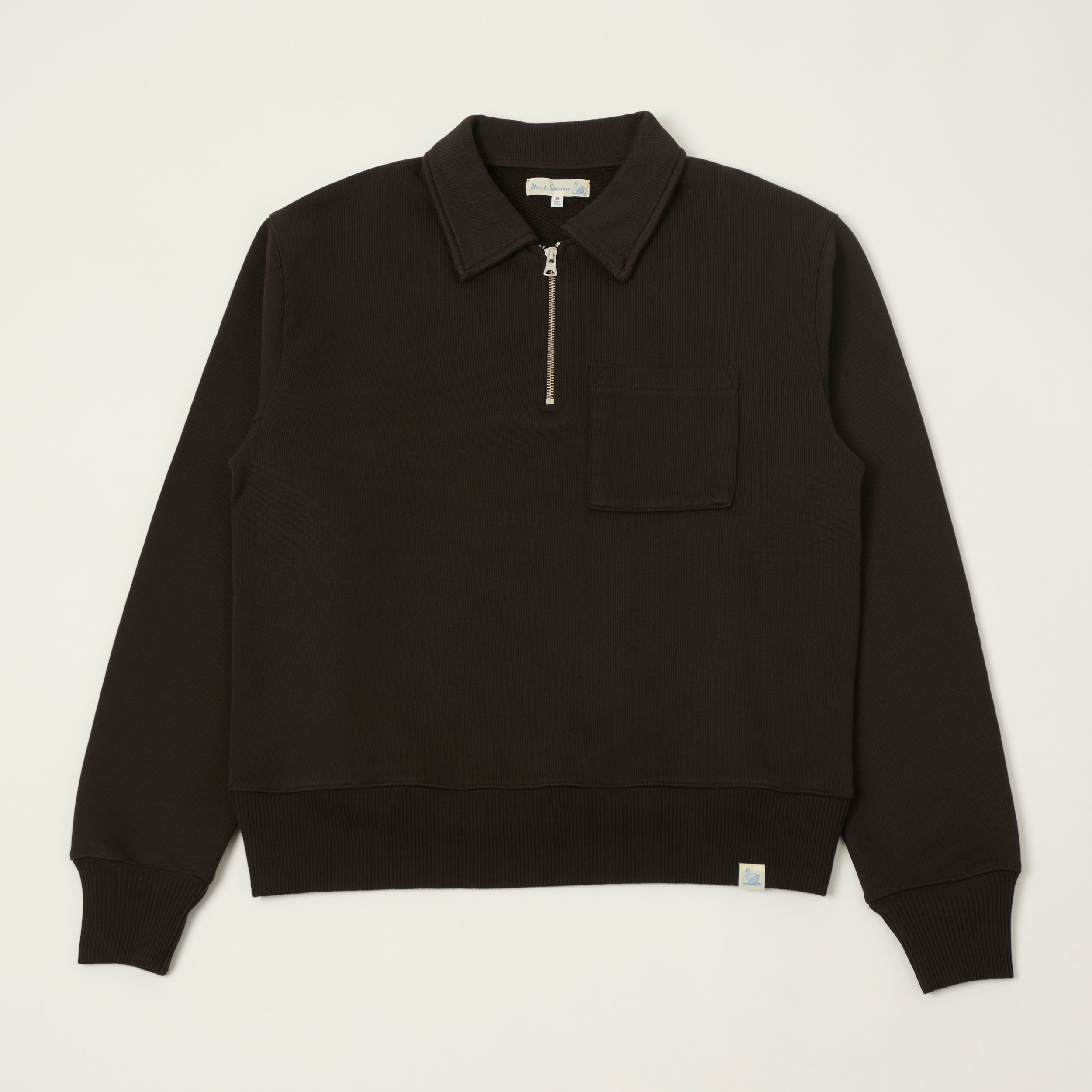 Warehouse & Co 4105 Short Sleeve Pocket Sweatshirt - Charcoal