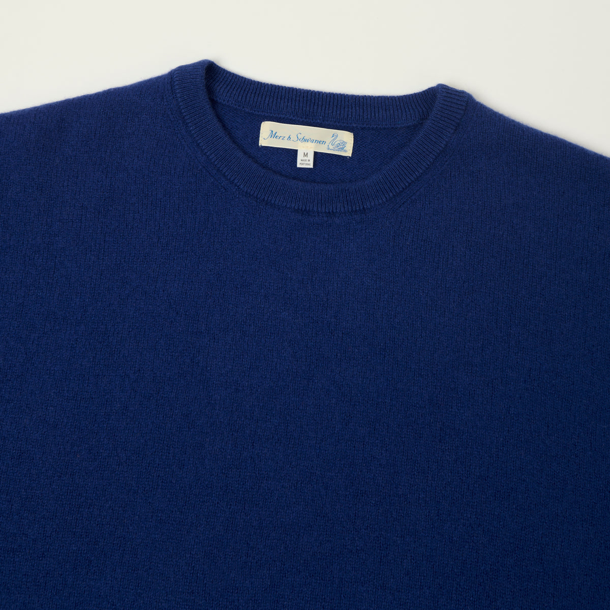 Merz b. Schwanen Lightweight Wool-Silk-Cashmere Sweater - Cornflower Blue