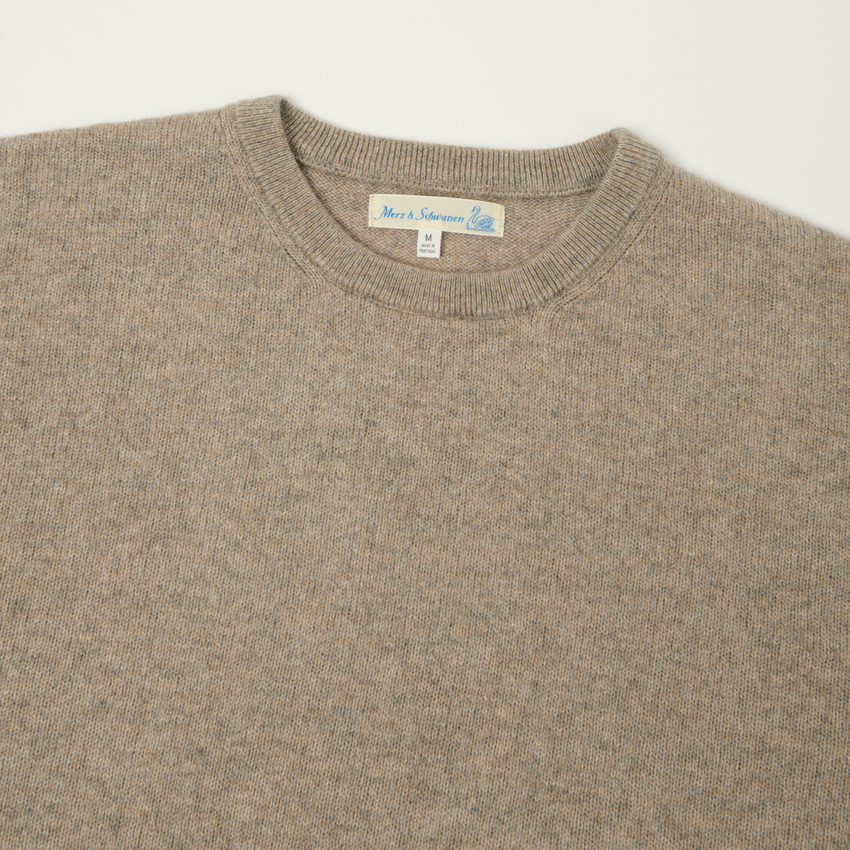 Merz b. Schwanen Lightweight Wool-Silk-Cashmere Sweater - Faded Grain