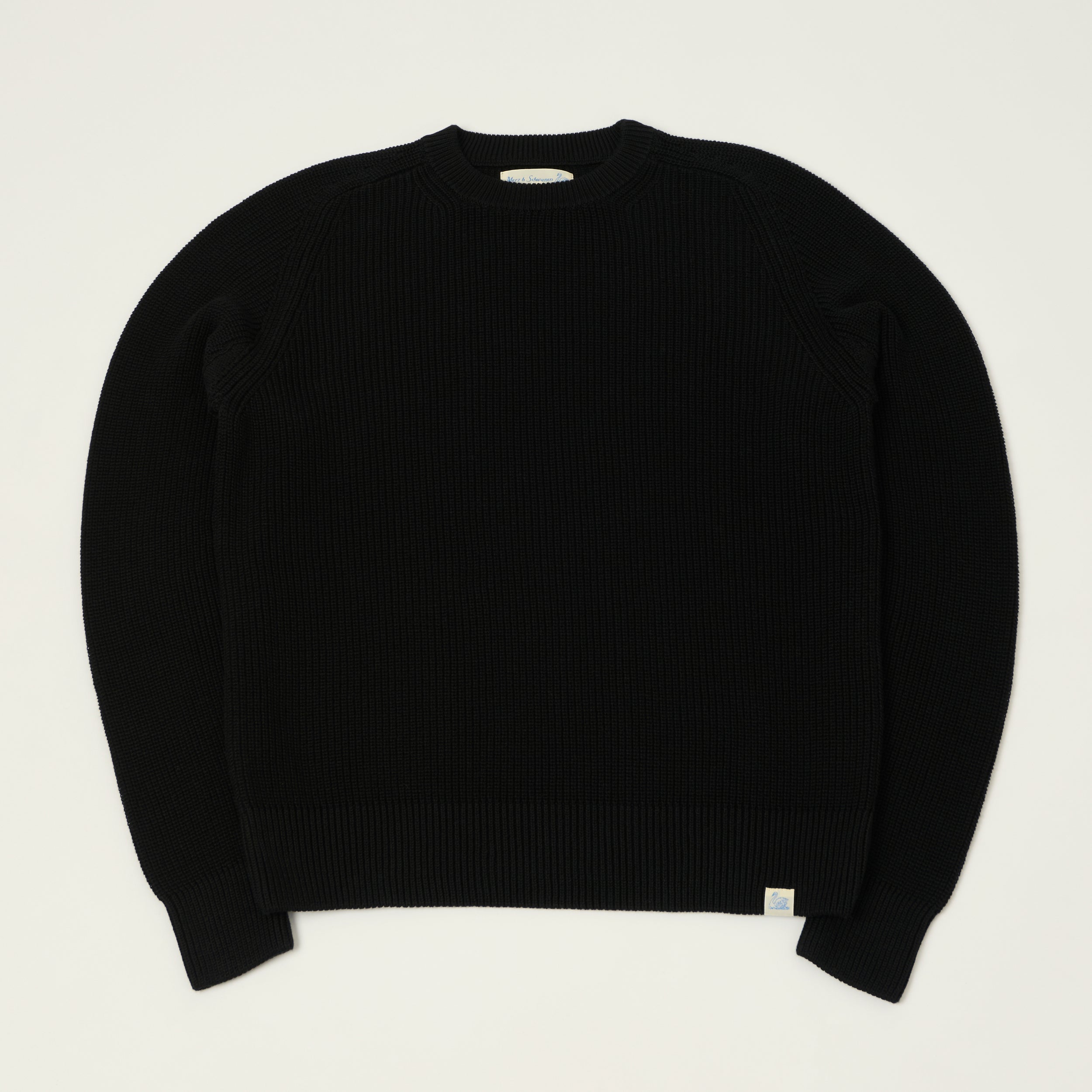 Merz B. Schwanen クラシッククルーニット size5/M MERZB_SCHWANEN_COTTONRIBBEDSWE