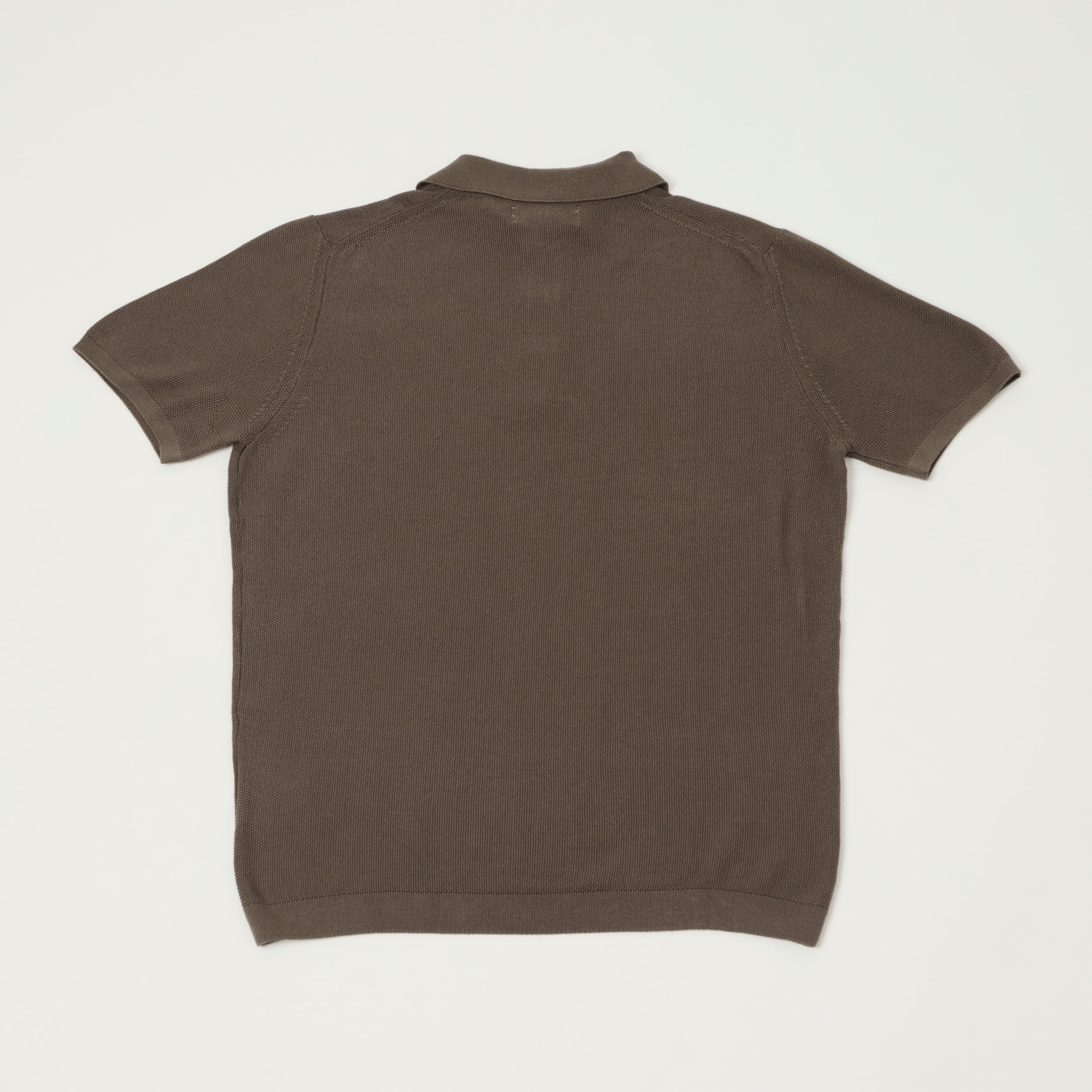 Merz b. Schwanen 'Good Basics' Plant Based Pique Polo Shirt - Grain