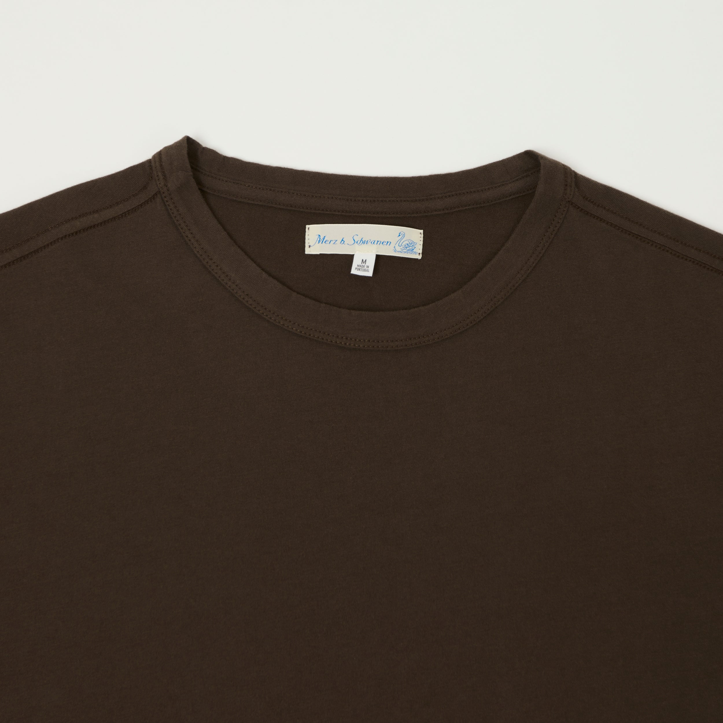 Merz b. Schwanen 'Good Basics' Pima Cotton T-Shirt - Chocolate