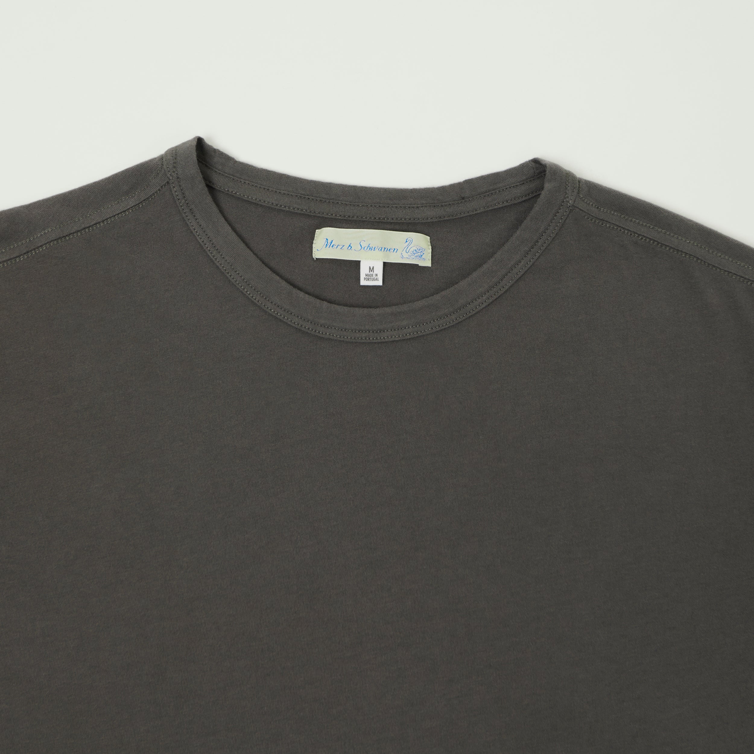 Merz b. Schwanen 'Good Basics' Pima Cotton T-Shirt - Concrete