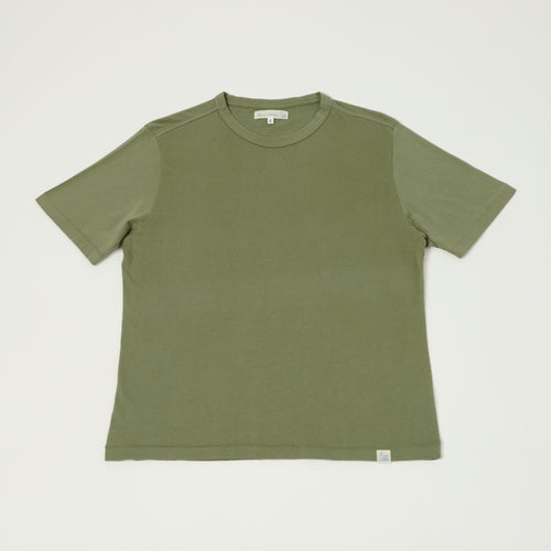 Merz b. Schwanen 'Good Basics' Pima Cotton T-Shirt - Light Army