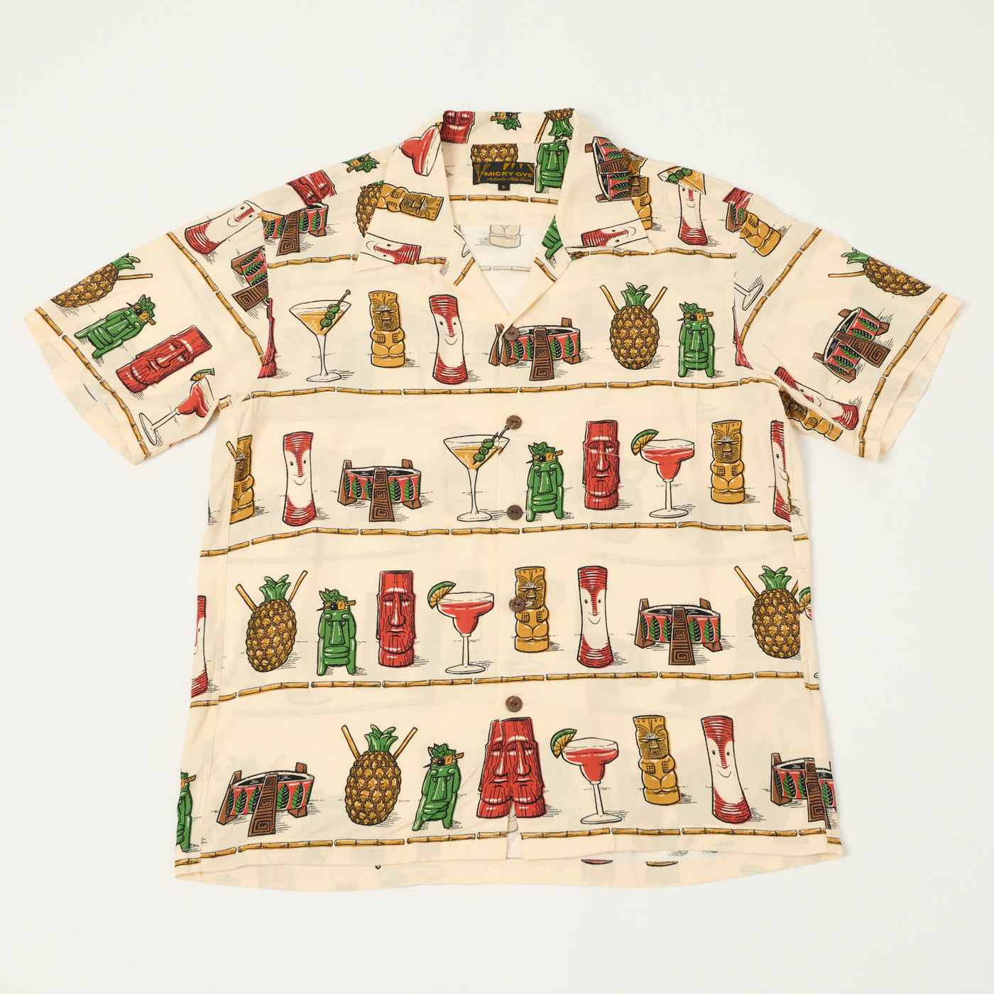 Micky Oye 'Cocktail Hour' Aloha Shirt - White