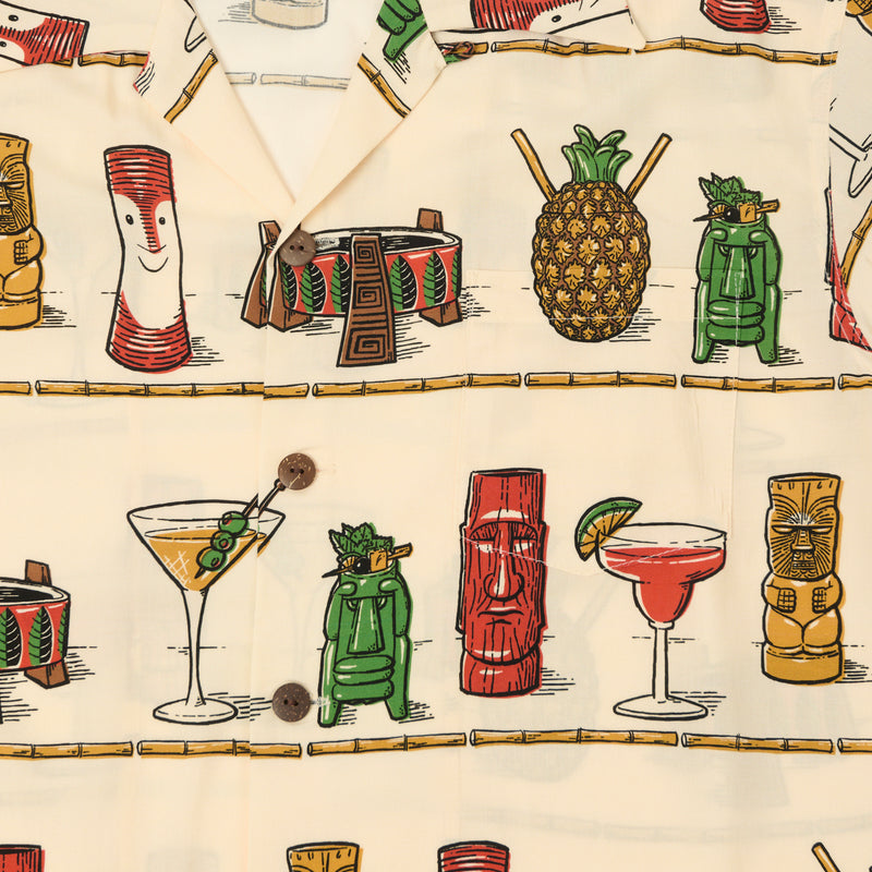 Micky Oye 'Cocktail Hour' Aloha Shirt - White