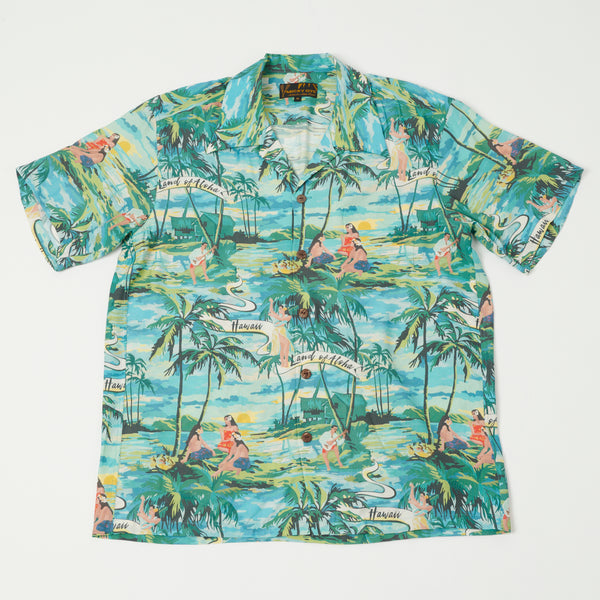 Micky Oye 'Land of Aloha' Aloha Shirt - Aqua