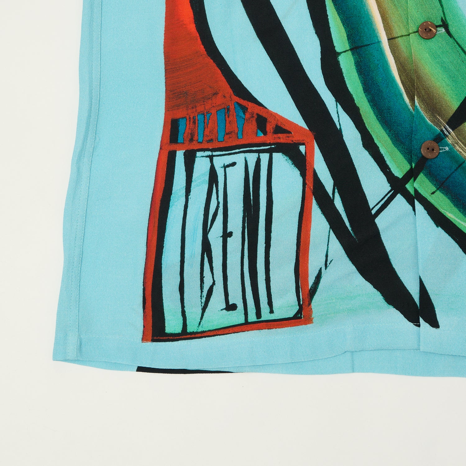 Micky Oye X Brian Bent Aloha Shirt - Sky Blue