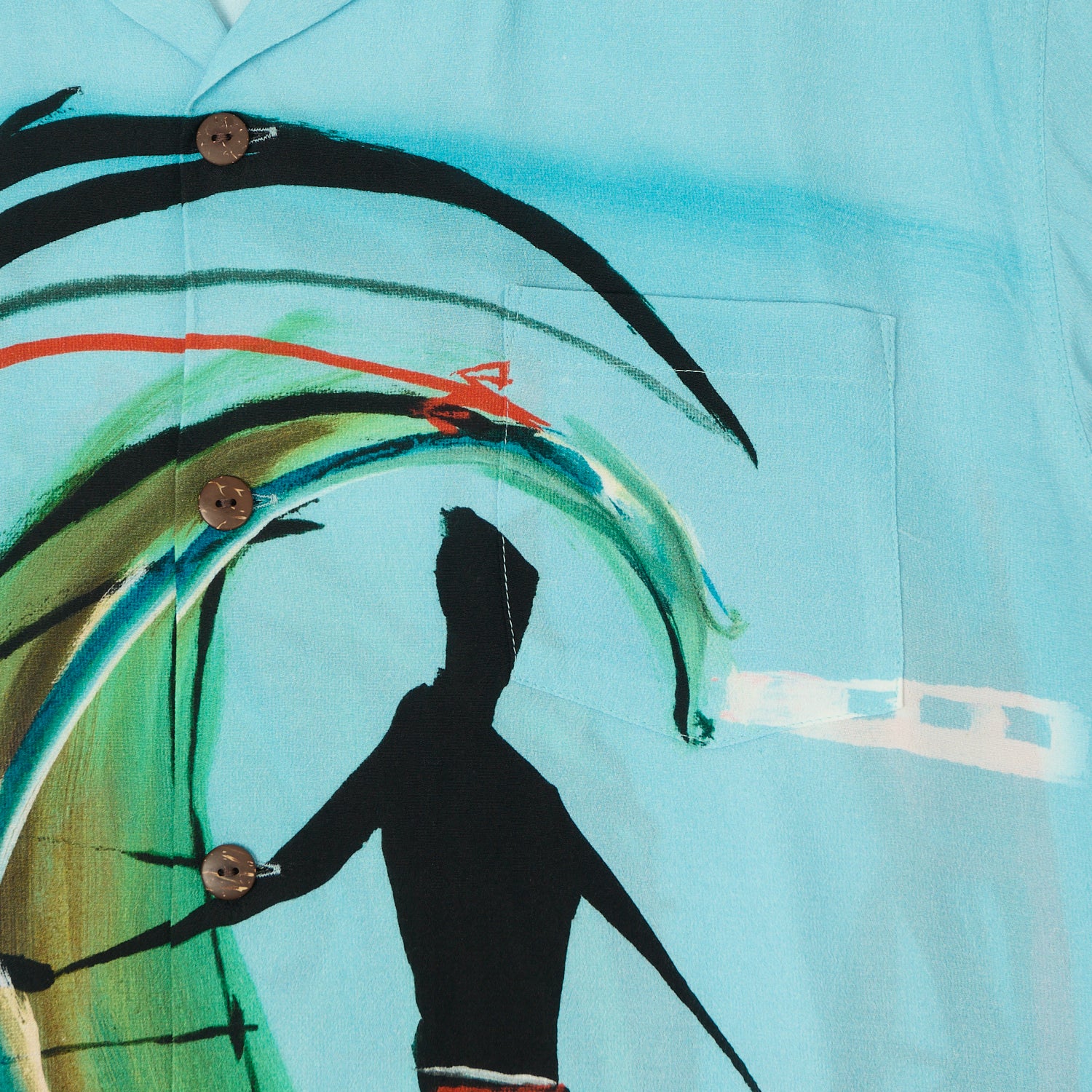 Micky Oye X Brian Bent Aloha Shirt - Sky Blue